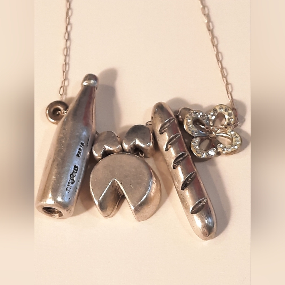 Sterling Silver 925 Set Of Heavy Charms Unique Design